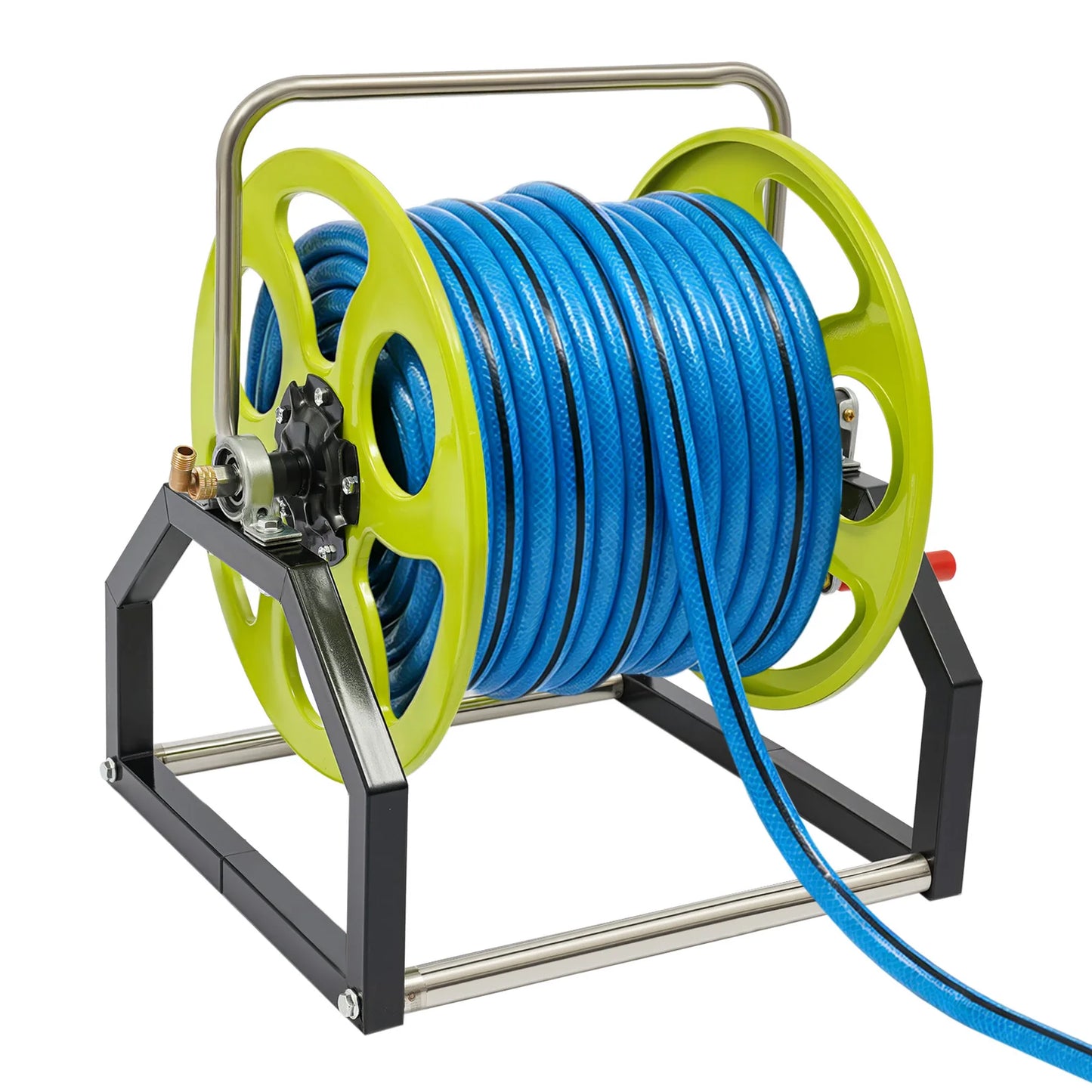 Metal Garden Hose Reel With 360 Degree Swivel And Crank