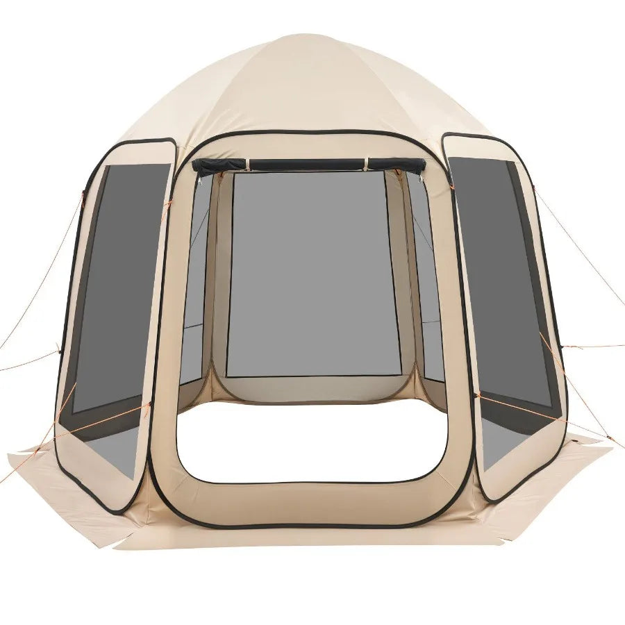 Screen House Pop Up Tent With Netting Sides Stakes