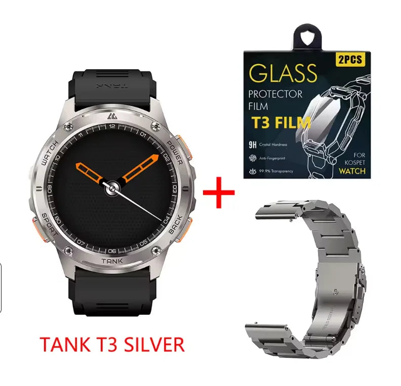 Kospet Tank T3 Smartwatch With Amoled Display And Fitness Tracking
