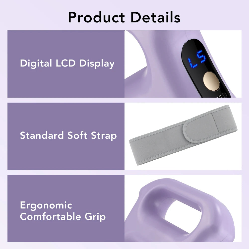 Electric Body Fascia Ring Portable Dual-Ring Vibration Fascia Massager For Back Waist Arm Leg Fat Burning Weight Loss Deep Tissue Muscle Fitness Massage Ring