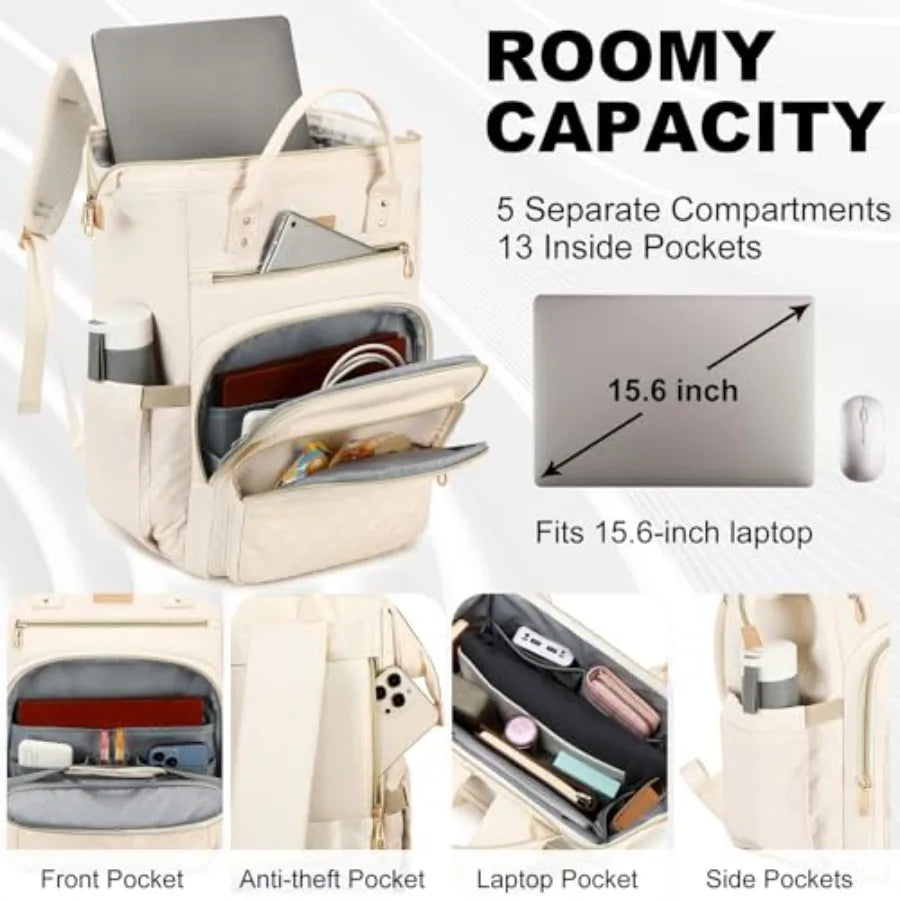 Lunch Backpack With Insulated Lunch Bag And Laptop Compartment Cooler