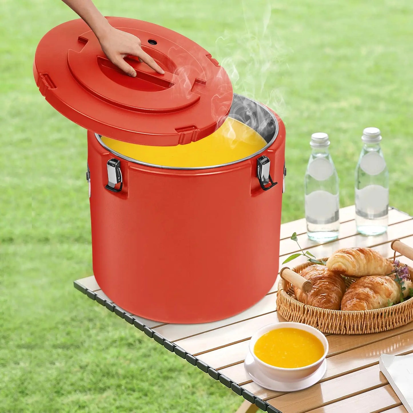 Bymaocar Insulated Beverage Cooler Dispenser Portable Camping Water Dispenser
