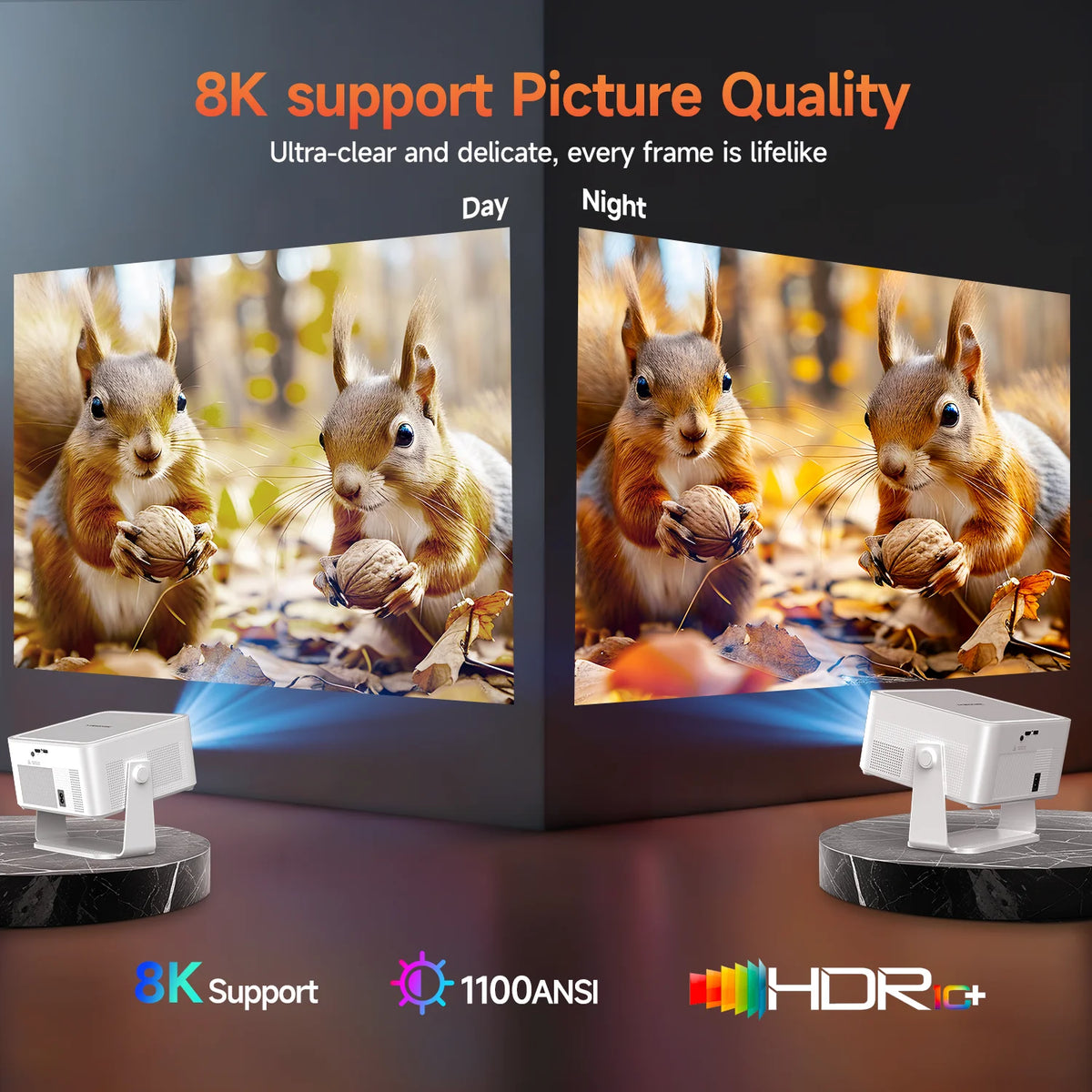 Magcubic Android 14 Mini Projector Featuring Autofocus And Connectivity