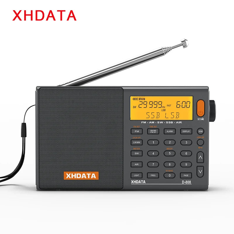 Xhdata Rechargeable Full Band Portable Radio AM FM SSB Air