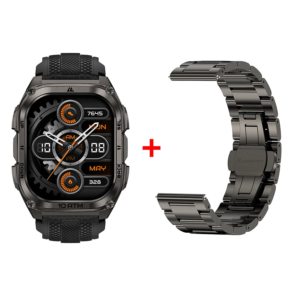 KOSPET Tank M4 Smartwatch Satellite GPS With Offline Maps 10ATM