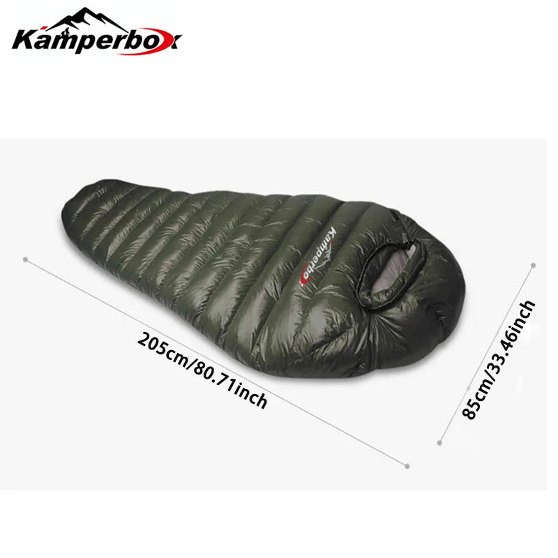 Kamperbox Cold Temperature Winter Sleeping Bag Down Sleeping Bag Winter Camping Equipment