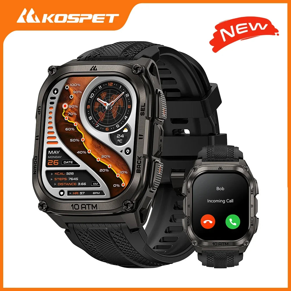 KOSPET Tank M4 Smartwatch Satellite GPS With Offline Maps 10ATM