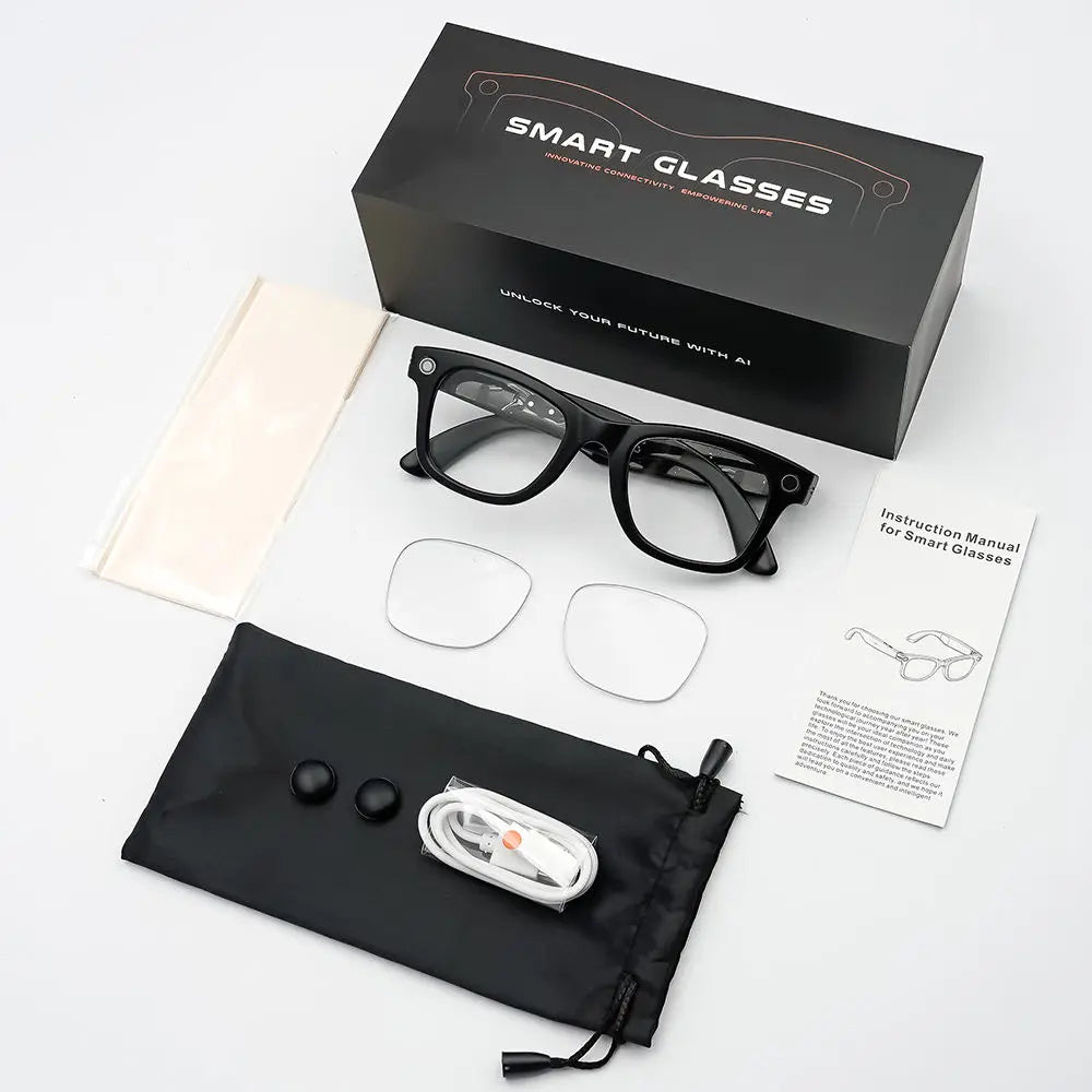 Sanvnet GS4 MAX Smart Eyewear 8MP Camera AI Dual Lenses