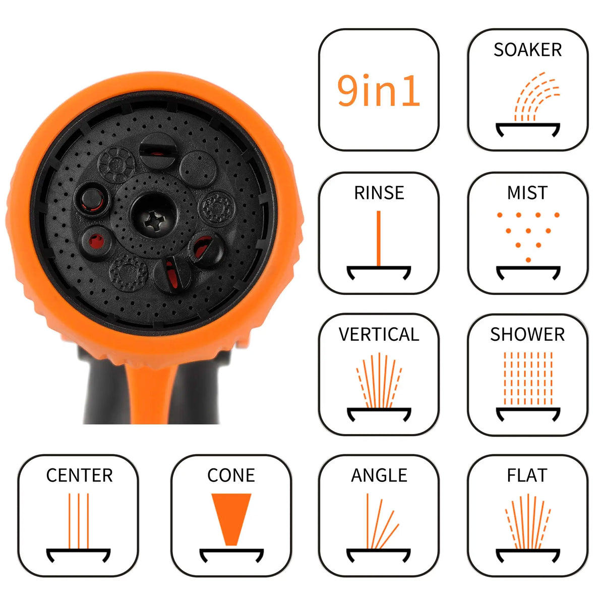 Giraffe Tools Retractable Garden Hose Reel 1/2 Inch x 155 with 5 ft Leader Hose, Heavy Duty, Any Length Lock, Slow Return System, Wall Mounted and 180 Deg Swivel Bracket