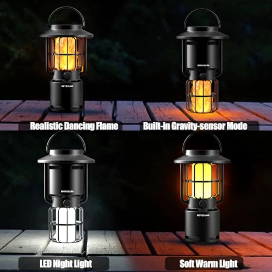 Outdoor Speakers Bluetooth Waterproof Patio10W Wireless Portable LED Flame Light Speaker with Torch Atmosphere for Patio/Yard/P