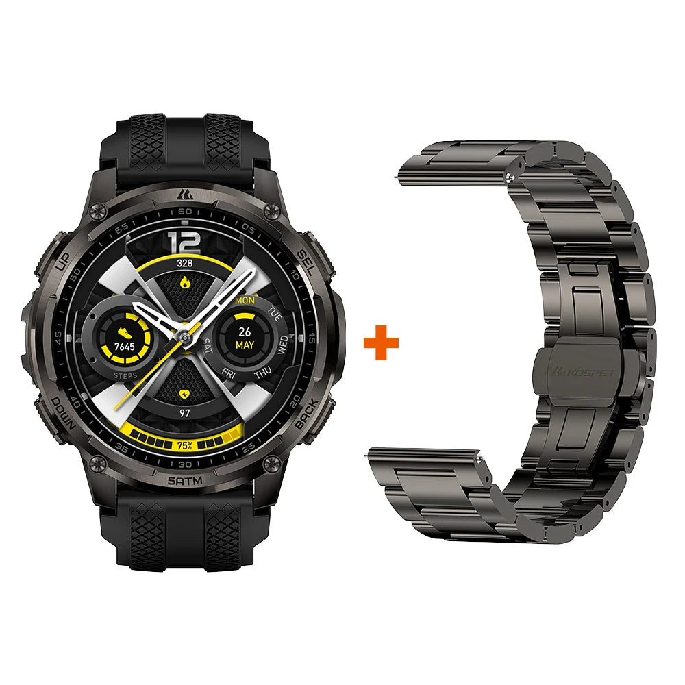 Kospe Tank T4C Smartwatch Rugged Outdoor GPS Health Tracker
