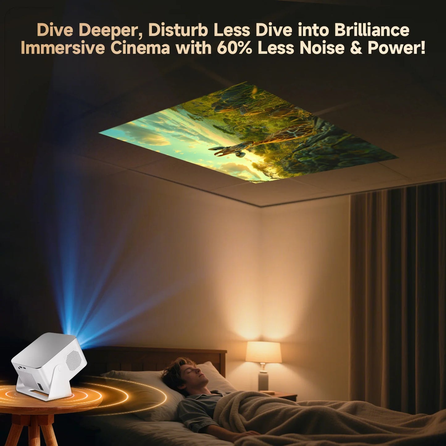 Magcubic Android Projector 900 ANSI Native 1080P Auto Focus 8K WiFi 6 BT 5.4