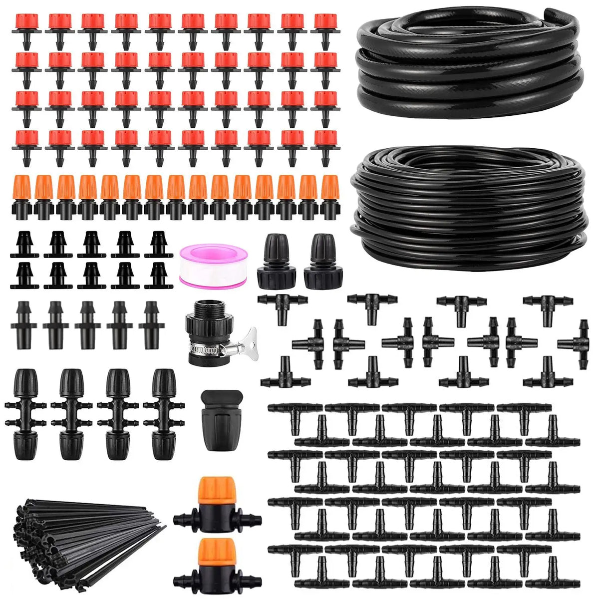 Drip Irrigation Kit Automatic Garden Irrigation System Misting Plant Watering Drip Kit for Garden Greenhouse Flower Bed Patio La