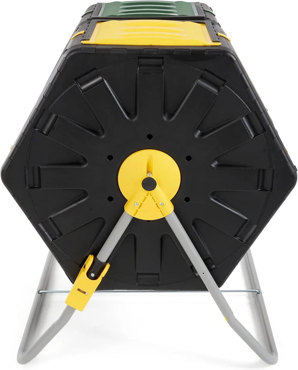 Dual Chamber Compost Tumbler With Two Sliding Doors Heavy Duty