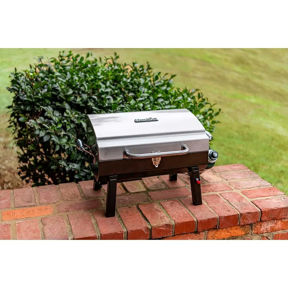1-Burner Portable Gas Grill, Stainless Steel - 465640214