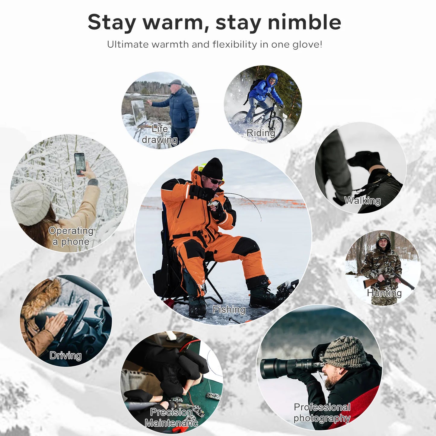 SAVIOR Winter Thermal Heated Gloves For Adult Women Goatskin Leather Light Rechargeable Battery Warm Hand Office Gloves Softable