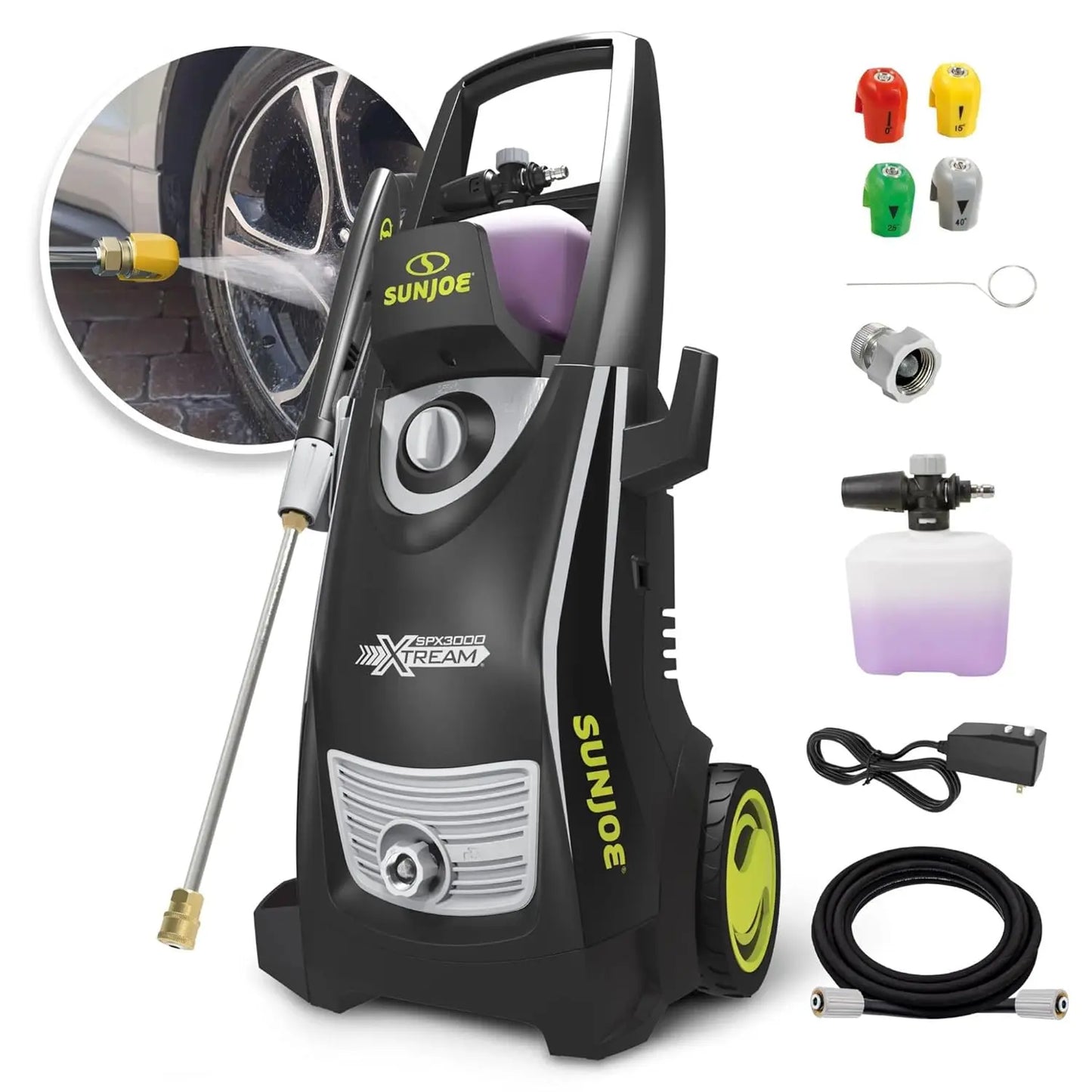 2200 PSI Electric Pressure Washer With 4 Nozzles And Hose