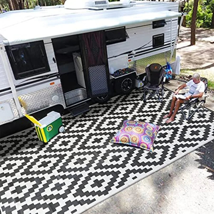 Waterproof Outdoor Rug for Patio Deck Backyard Camping