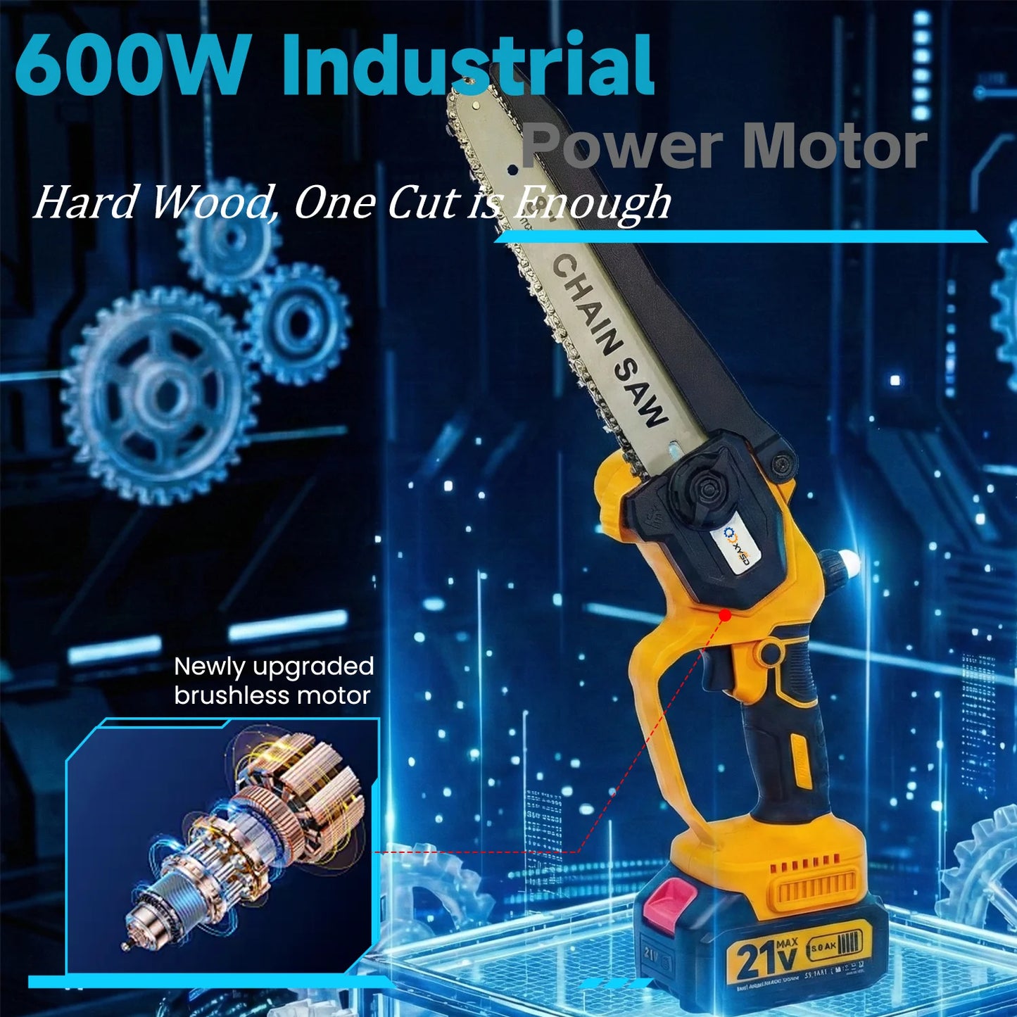 2 In 1 Electric Pole Saws Cordless With Extension Pole
