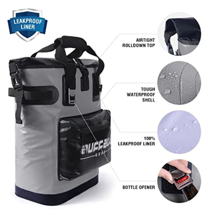 Leakproof Insulated Cooler Backpack for Picnic Beach Hiking