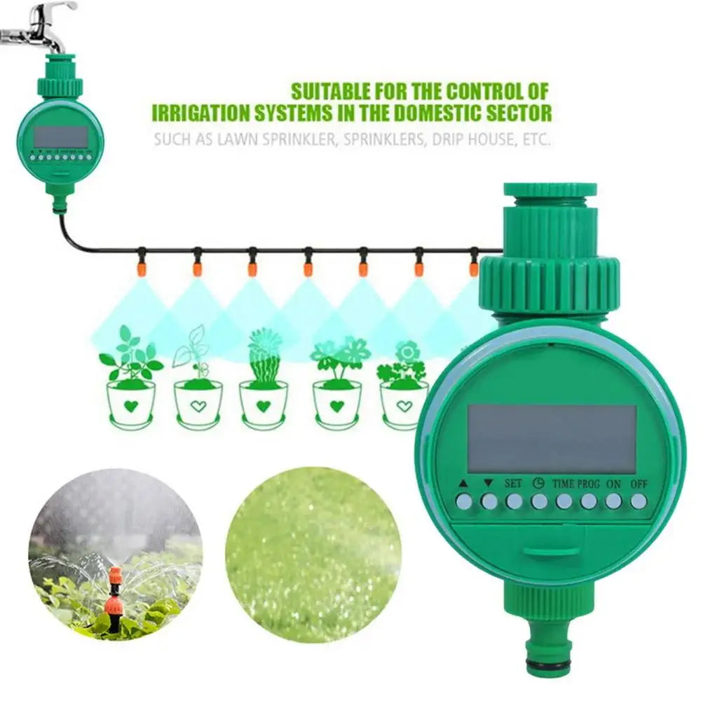 Garden Automatic Watering Timer Intelligent Drip Irrigation System LCD Display Home Horticultural Equipment Accessories For Farm