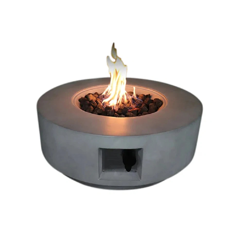 Fiber Reinforced Concrete Outdoor Fire Pit Table For Gas