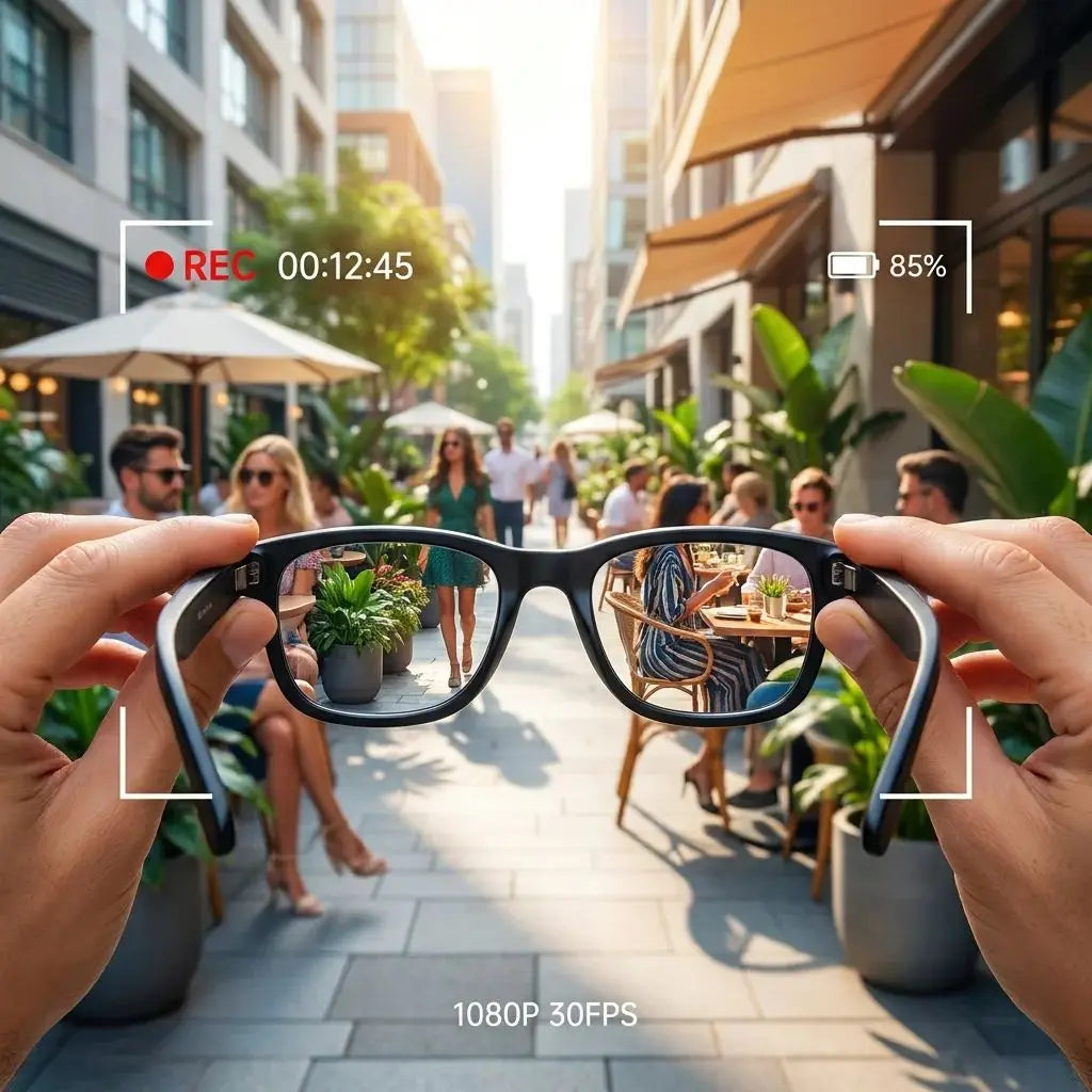 Smart Glasses GS4 MAX Dual Lenses 8MP 1080p Video Camera