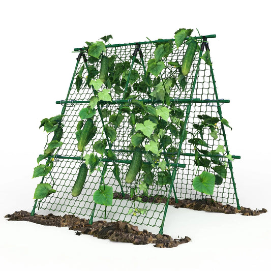 HiMISS Raised Bed Trellis A Frame Garden Netting For Climbing
