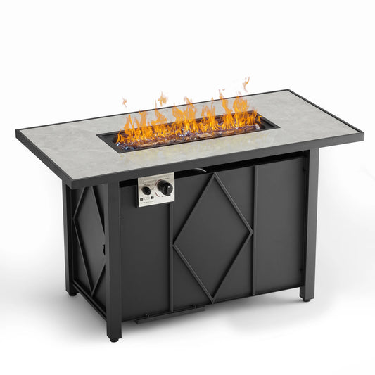JHK Outdoor Propane Fire Pit Table 50000 BTU CSA Certified