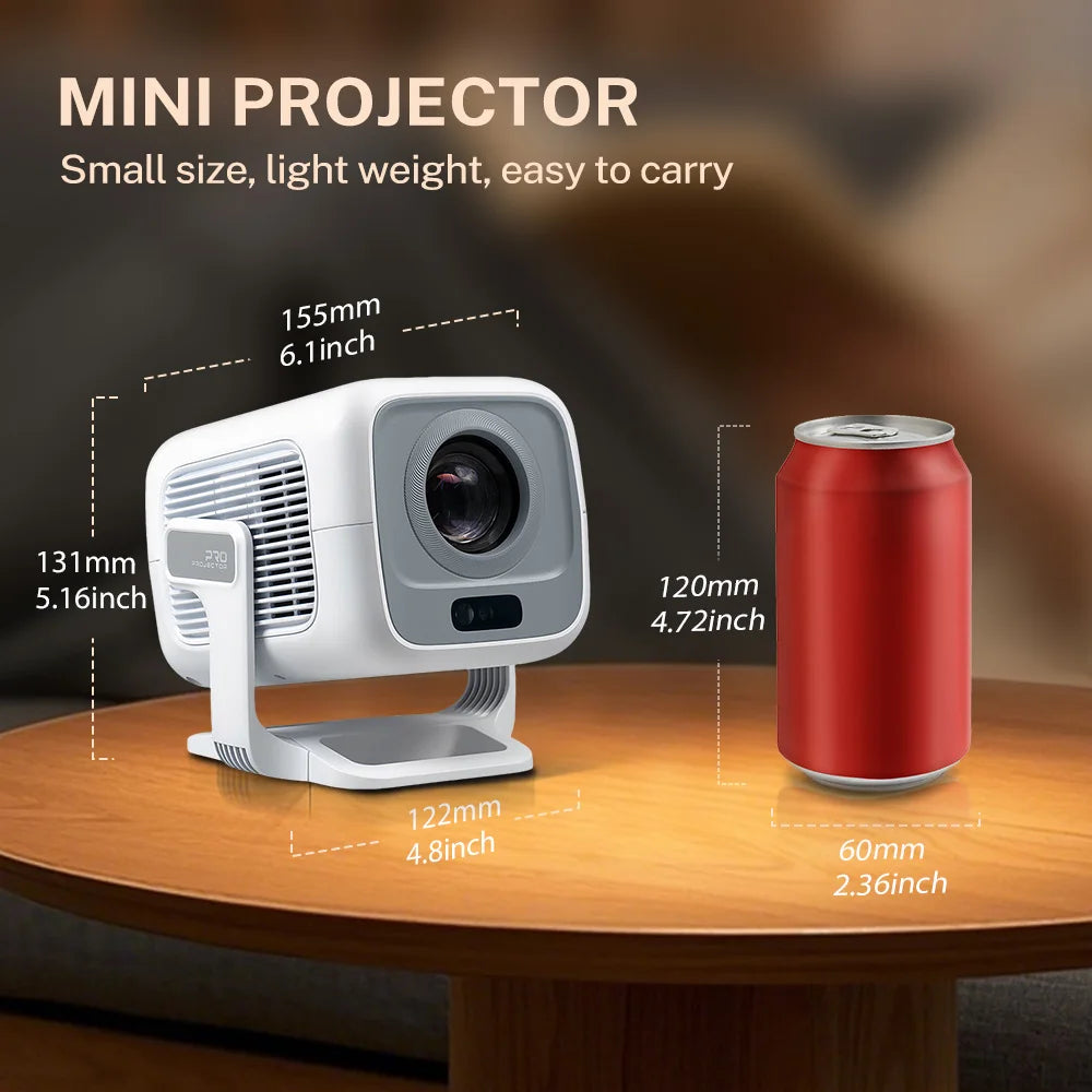 LynCast Auto Focus Projector Native 1080P Android Portable
