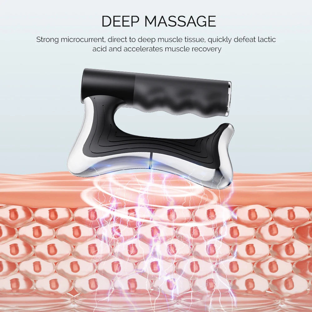 10500RPM High Speed Vibration Fascia Knife Massager Electric Muscle Scraper Blade Deep Tissue Body Relax Lifting Fitness Massage Tool