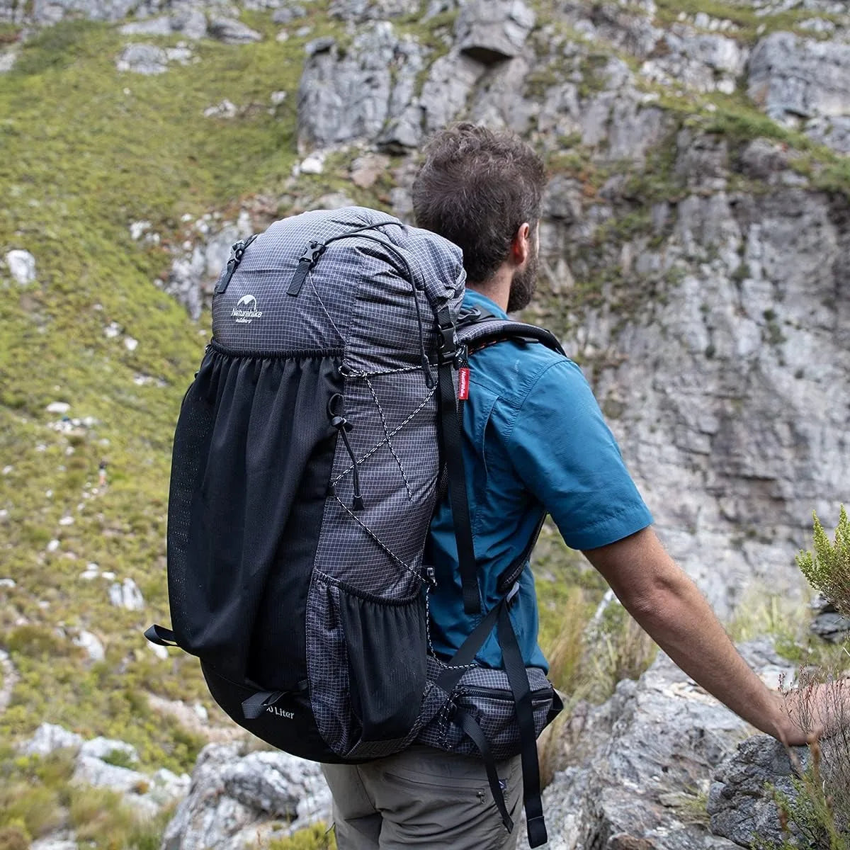 Naturehike Waterproof Mountain Backpack With Rain Cover For Hiking Travel