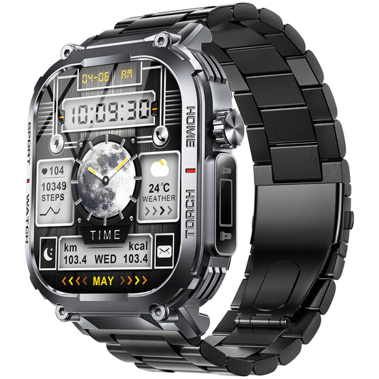 EIGIIS Smart Watch Men 3ATM Waterproof Compass Heart Rate Tracker