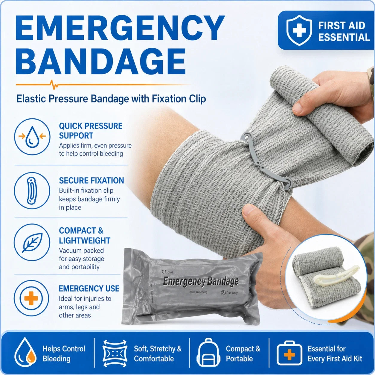 Emergency First Aid Kit 397Pcs Tourniquet Trauma Medical Bag Outdoor