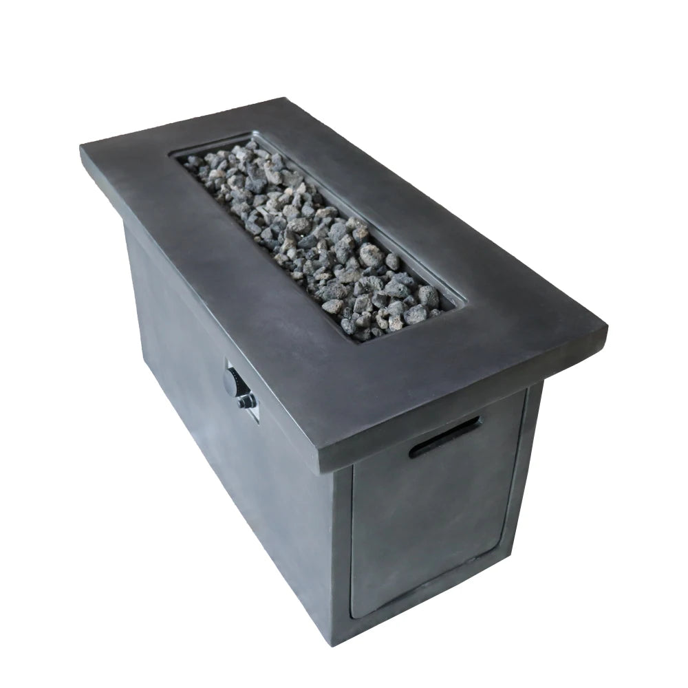 Concrete Outdoor Fire Pit Table Propane Or Natural Gas