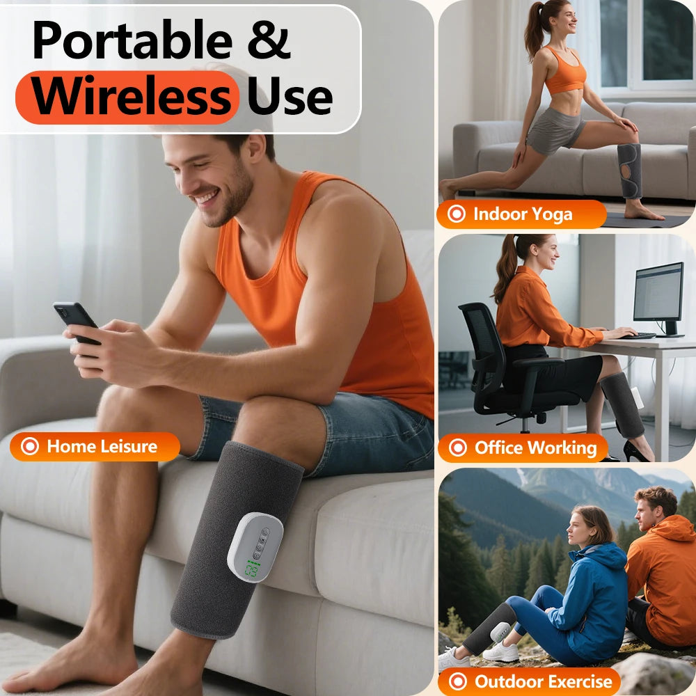 Agdoad Air Compression Calf Massager 4 Modes 8 Intensities