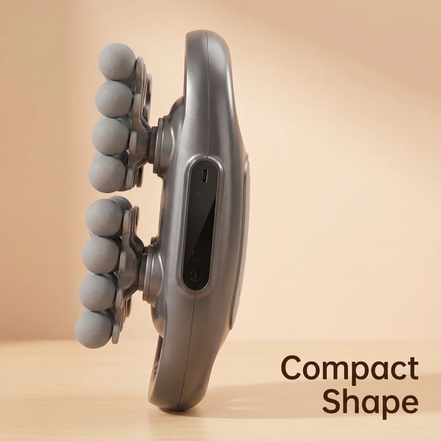 42 Roller Nodes Electric Deep Tissue Massage Roller LCD Digital Display Adjustable Speed Rechargeable Portable Full Body Massager for Foot Leg Calf Waist Buttock Neck Shoulder Muscle Pain Relief