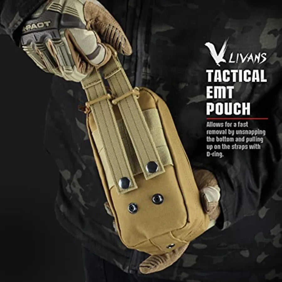 Tactical MOLLE Medical Pouch Rip Away EMT First Aid IFAK