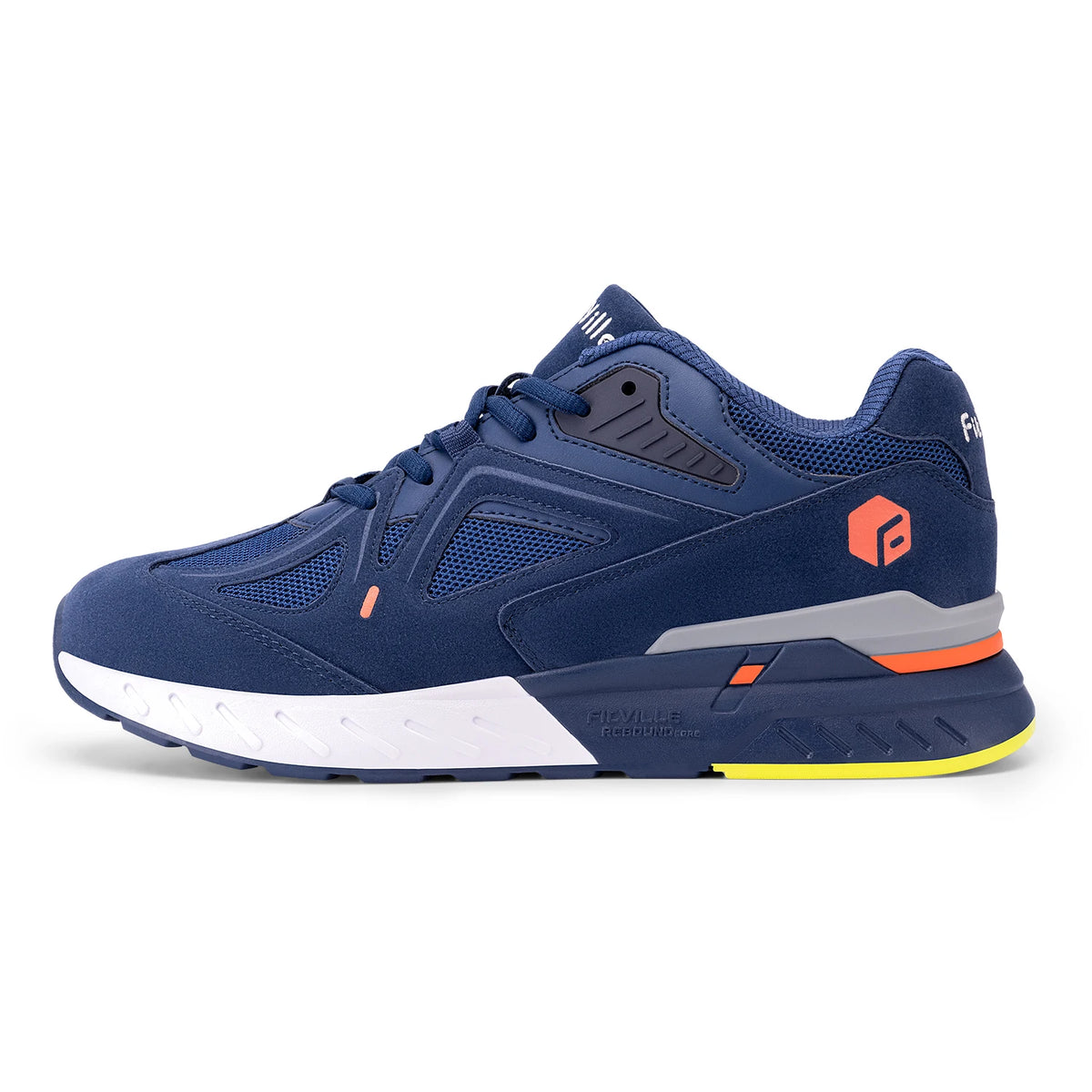 FitVille Extra Wide Walking Shoes for Men Non-slip Comfort Casual Sports Sneakers for Flat Feet Heel Pain Relief - Rebound Core
