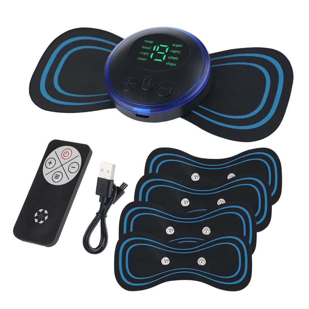 Electric Neck Massager Portable Cervical Vertebra Massage Patch for Muscle Relaxation And Shoulder Stretcher