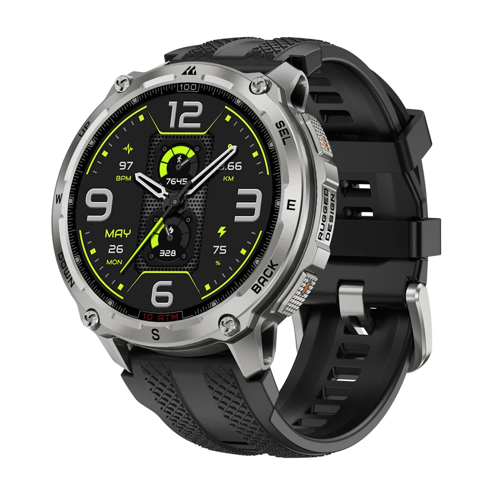 KOSPET Tank T4 Smartwatch for Men GPS Maps 10ATM Waterproof