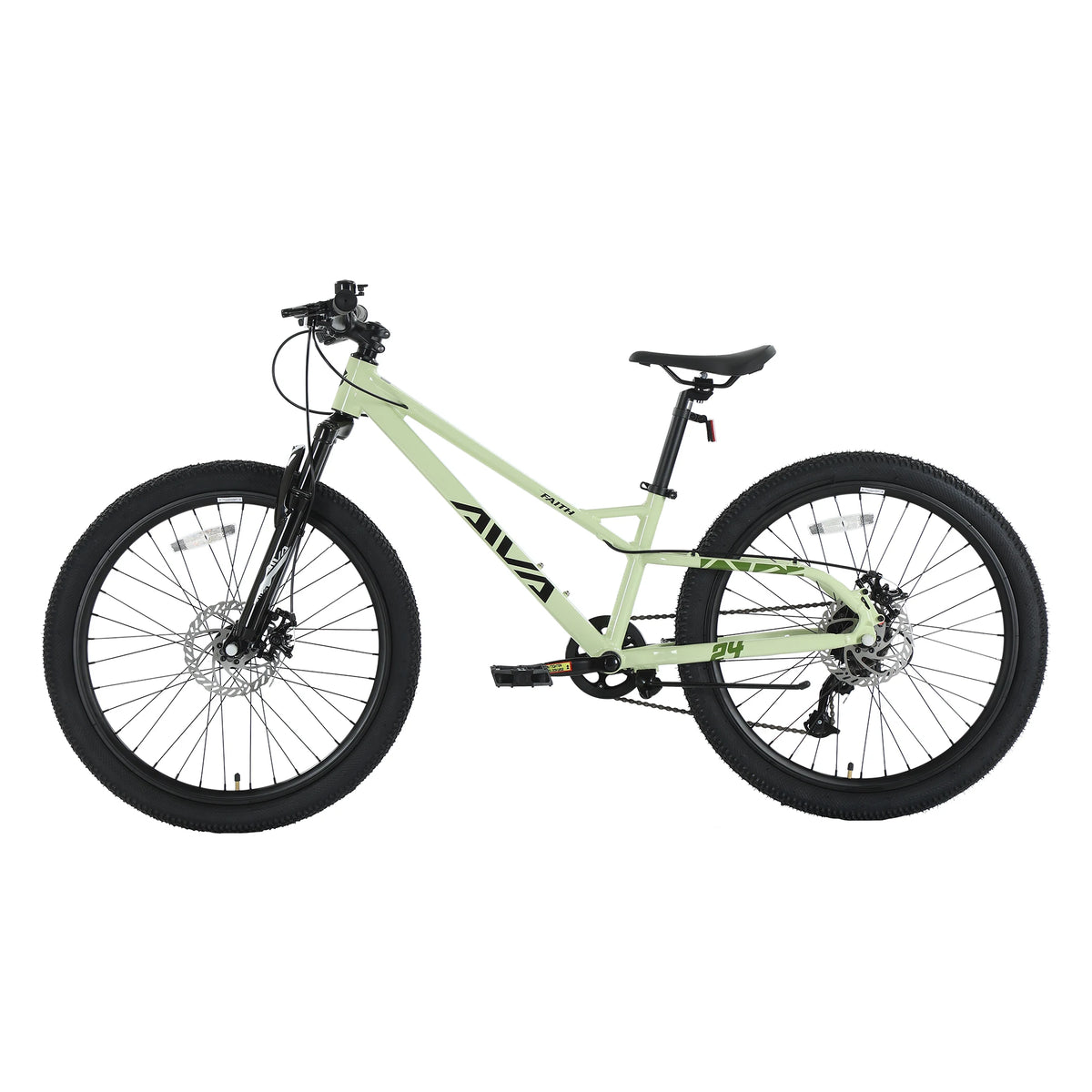 Aluminum Hardtail Mountain Bike With Seven Speed Disc Brakes
