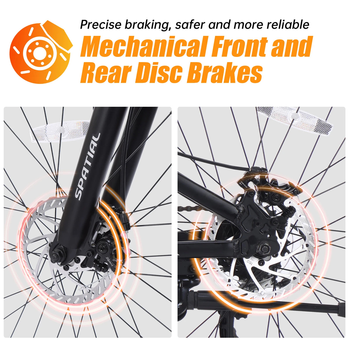 Spatial 21 Speed Hardtail Mountain Bike Aluminum Front Suspension