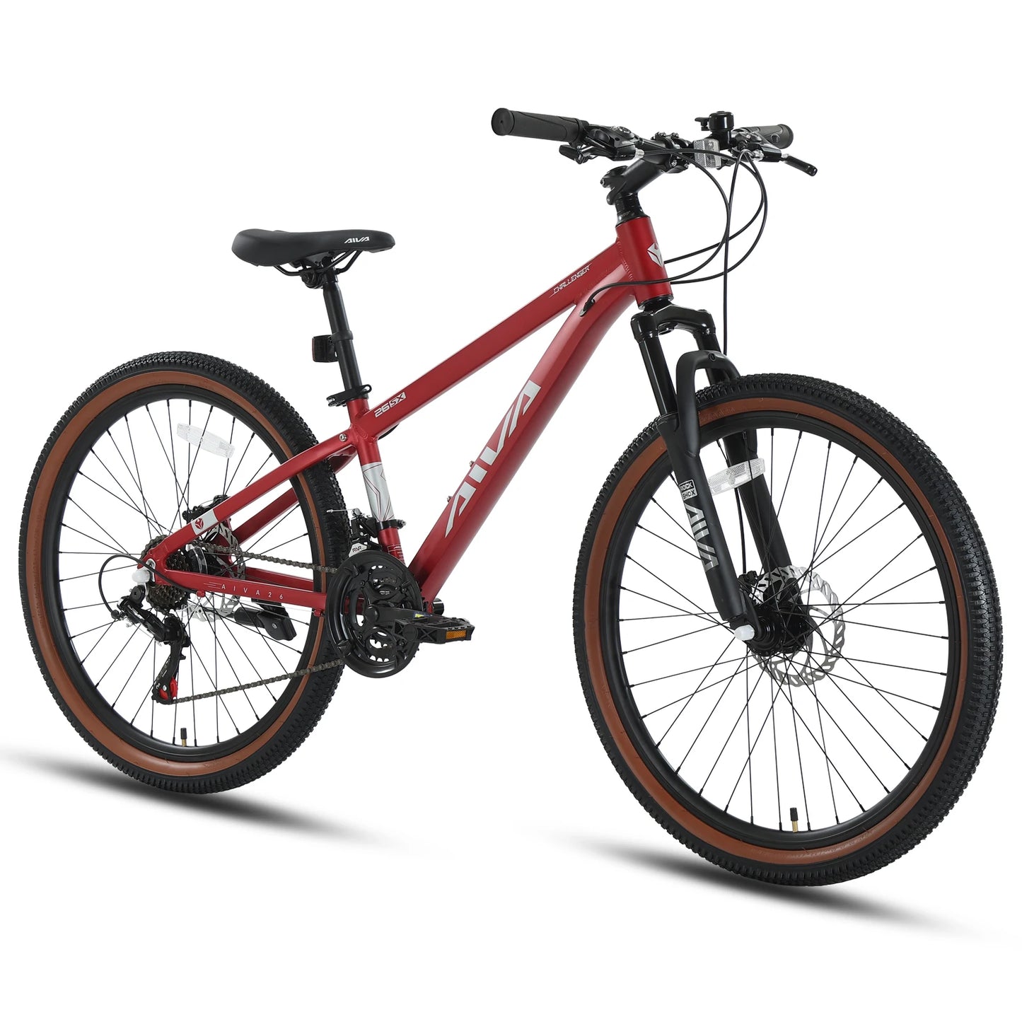 Aluminum Hardtail Mountain Bike Dual Disc Brakes 21 Speed