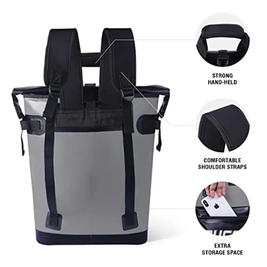Leakproof Insulated Cooler Backpack for Picnic Beach Hiking