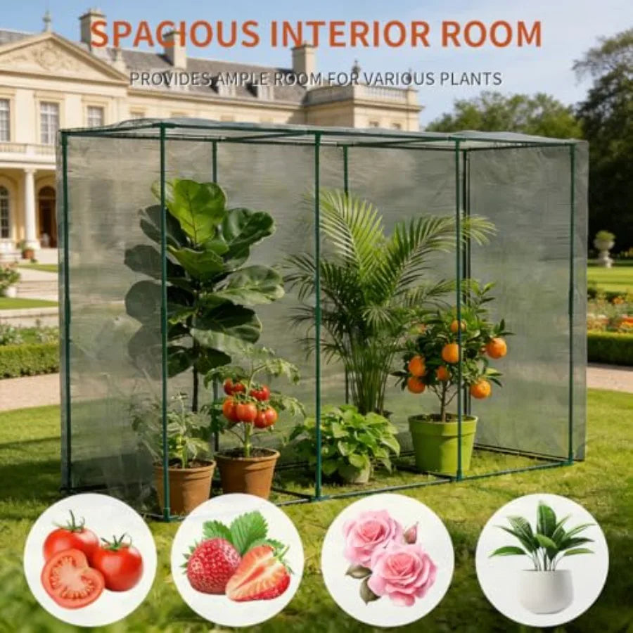 Outdoor Garden Crop Cages Wind Resistant Frame And Zippered Door