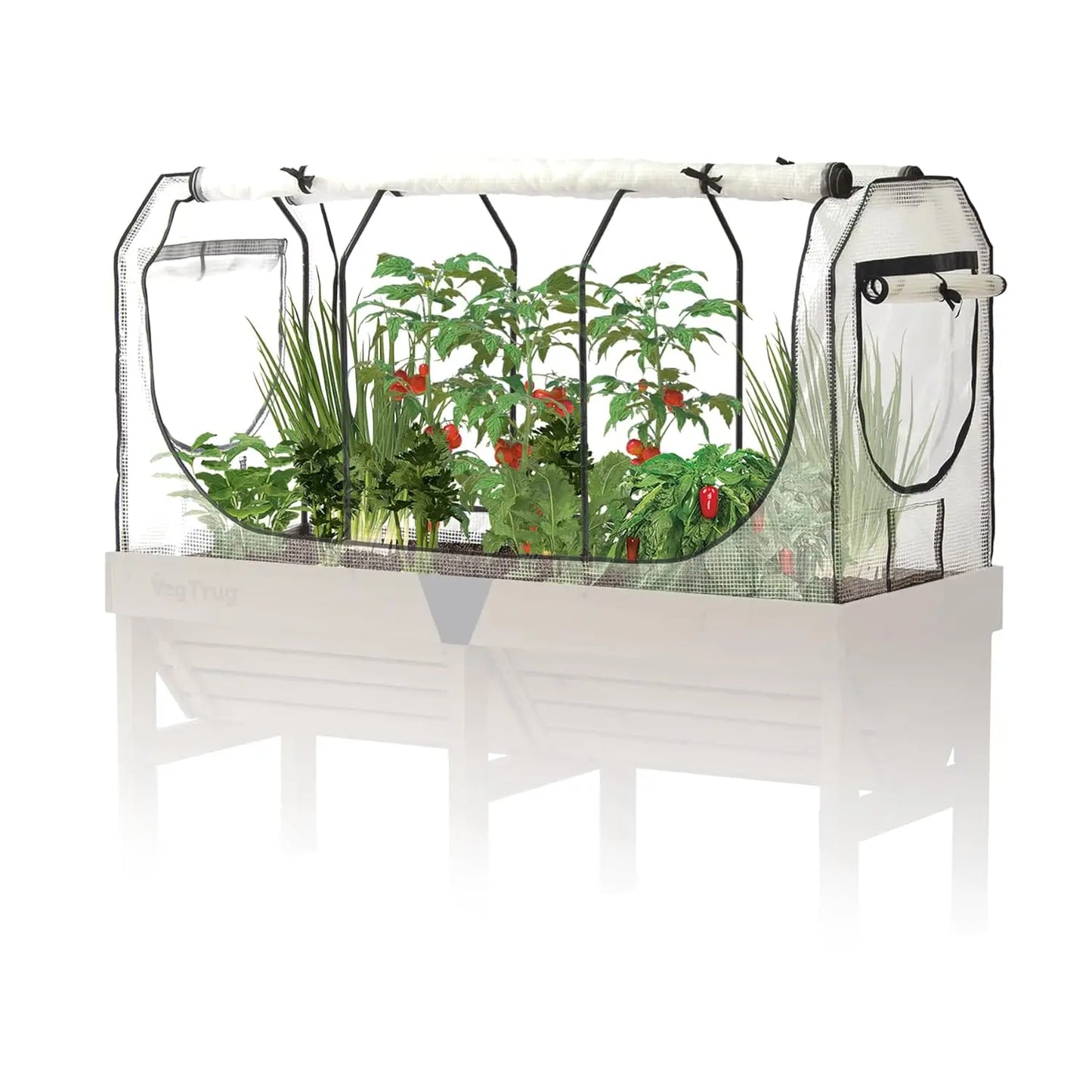 Greenhouse Frame And Multi Cover Set For Classic Medium Raised Bed Micro Mesh