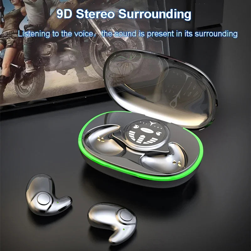 SHUKE Invisible Sleep Earphones Waterproof Bluetooth 5.3 Noise Reduction Earbuds
