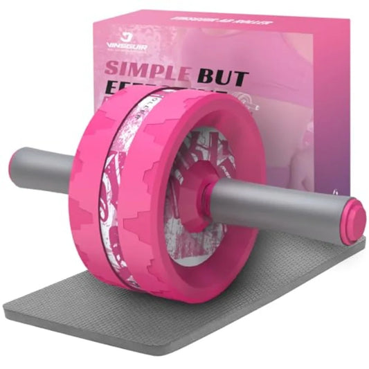Ab Roller Wheel Abs Core Workout Equipment For Home Gym Knee Pad