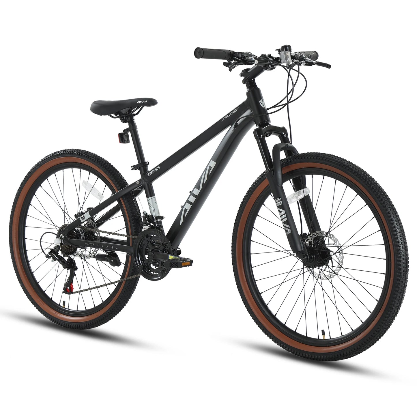 Aluminum Hardtail Mountain Bike Dual Disc Brakes 21 Speed